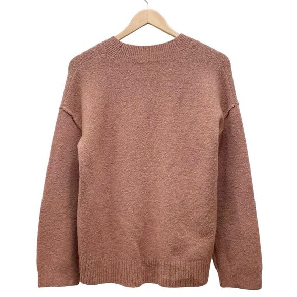 Madewell Women's Sweater Size XS Connection Wool Blend in Warm Dusty Rose Blush - Picture 5 of 9